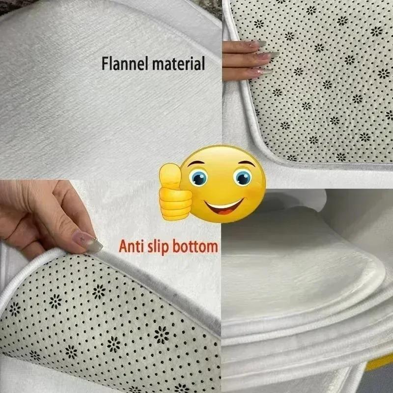 Islam Muslim Prayer Mat Living Room Decor Anti-slip Carpets Bedroom Bedside Soft Rug Entrance Doormat Machine Washable Carpet