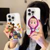 Phone Case Masha And The Bear For Samsung A57 A07 A36 A26 A56 A16 A06 A55 A35 A25 A15 A05 A54 A34 A24 A14 A13 Clear Back Cover