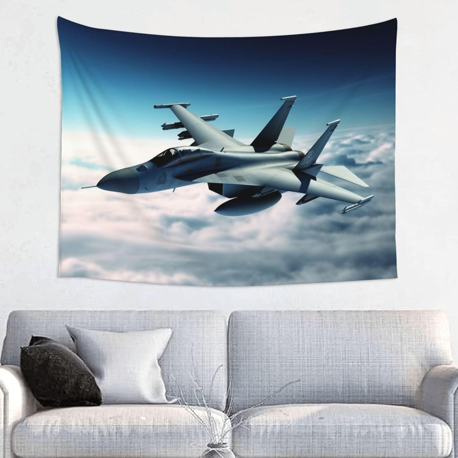 Tapestry fighters for aircraft lkvnswert 75x100 чёрный