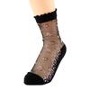 Leisure Transparent Boat Socks Thin Bow Jacquard Crystal Sock Ankle Socks Short Sock Socks