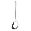 Yousheng Stainless Steel Square Head Soup Spoon Flat Bottom Anti-Spill Soup Ladle Thickened Ergonomic Handle Serving Utensil for Pasta Salad