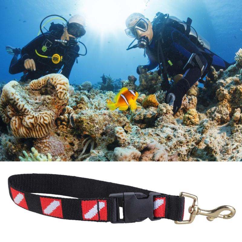 Diving Flags Webbing Flippers Profession Diving Gear Holder Strap Diving Flags Strap Diving Webbing Strap Diving Clip