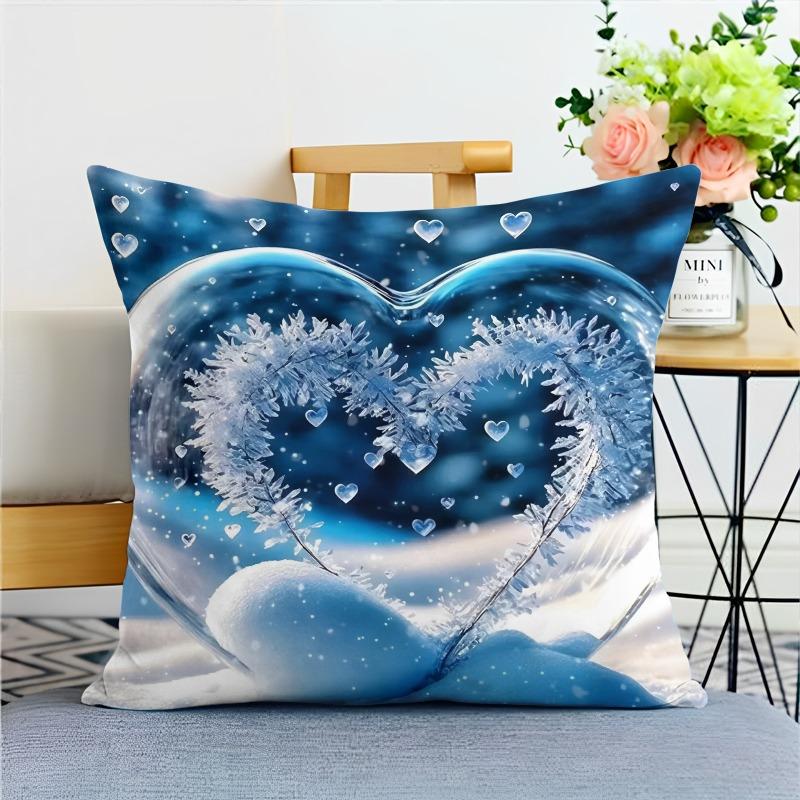 Ocean Beautiful Love Pillowcase Dormitory Decoration Office Living Room Home Pillowcase