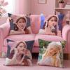 singer versatile IU LLee Jieun Cushion Cover Pillow Case Soft Skin Friendly Fabric  Concealed Zipper