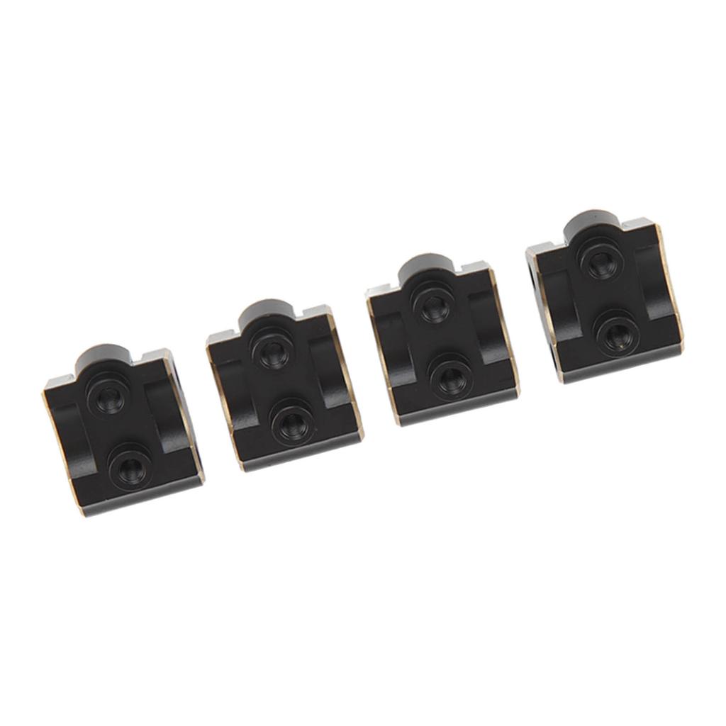 4Pcs RC Link Mount Brass Stable Rustproof RC Upgrade Parts for Axial SCX10 II AR44 Axles 1 10 Black