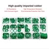 270Pcs 18Sizes Air Conditioning HNBR O Rings Car Auto Repair Tools Rubber Air Conditioning Refrigerant Ring Sets Car Tools