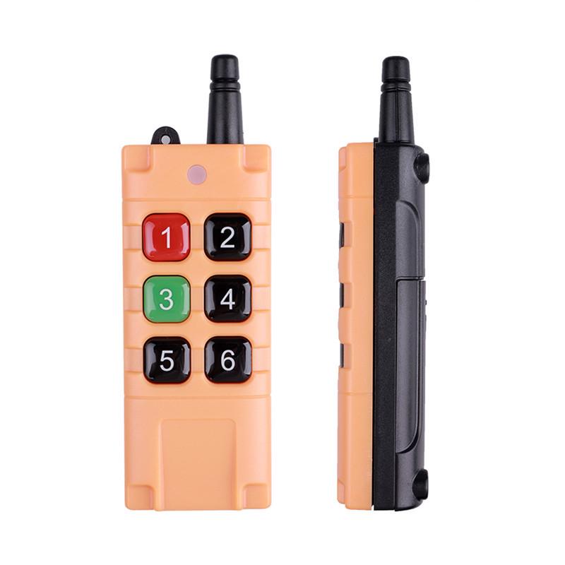 High-Power Industrial 6-Button Long-Range Remote Control for Cranes and Pumps No