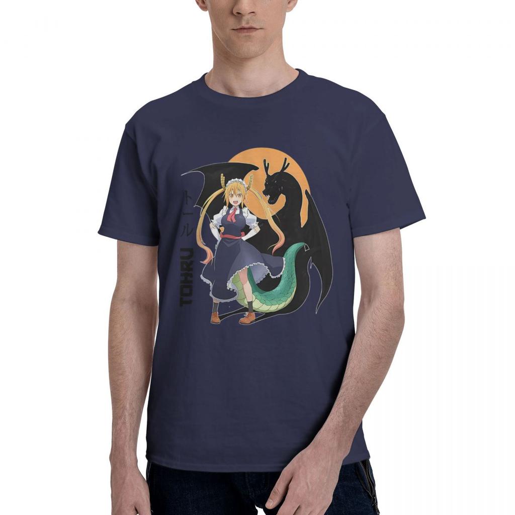 Dragon Maid Tohru Kobayashisan Chi No Maid Dragon 100 Cotton Casual Breathable Confortable TShirt Mens Clothing Brands Ma