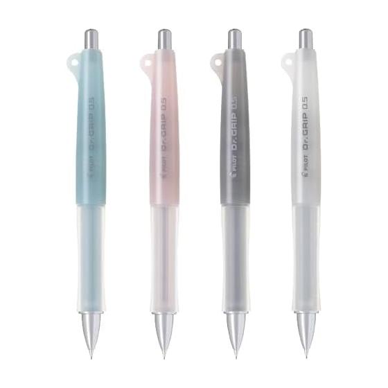 PILOT Dr. Grip Classic Mechanical Pencil, 0.5mm, Ice Gray (HDG50RIGY) - Ergonomic, Shake-to-Write Mechanism for Comfortable, Non-Stop Writing