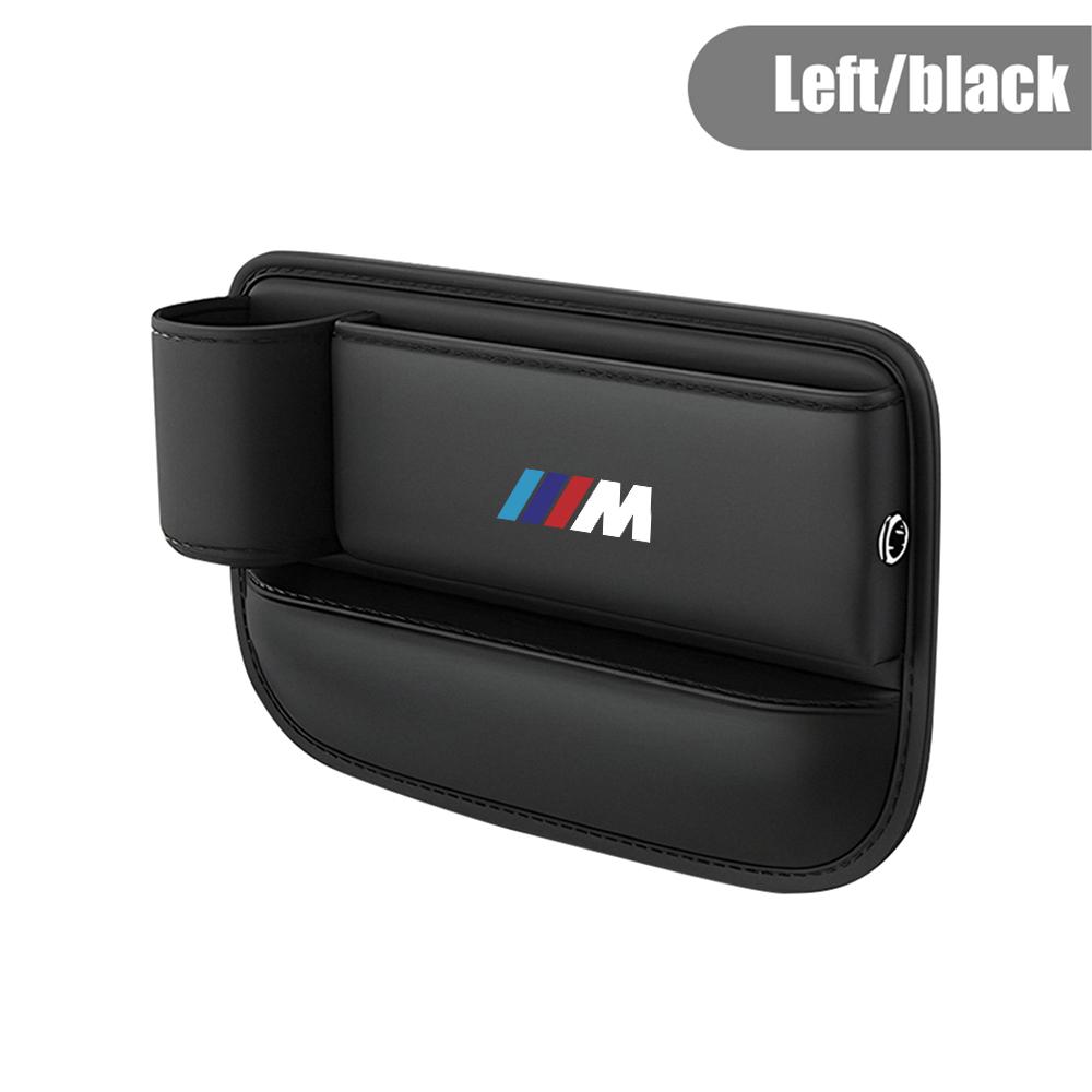 Für BMW Performance M PU Leder Auto Mittelkonsole Seite Sitz Lückenfüller Organizer Box Autositz Lückentasche Multifunktions-Sitzorganizer