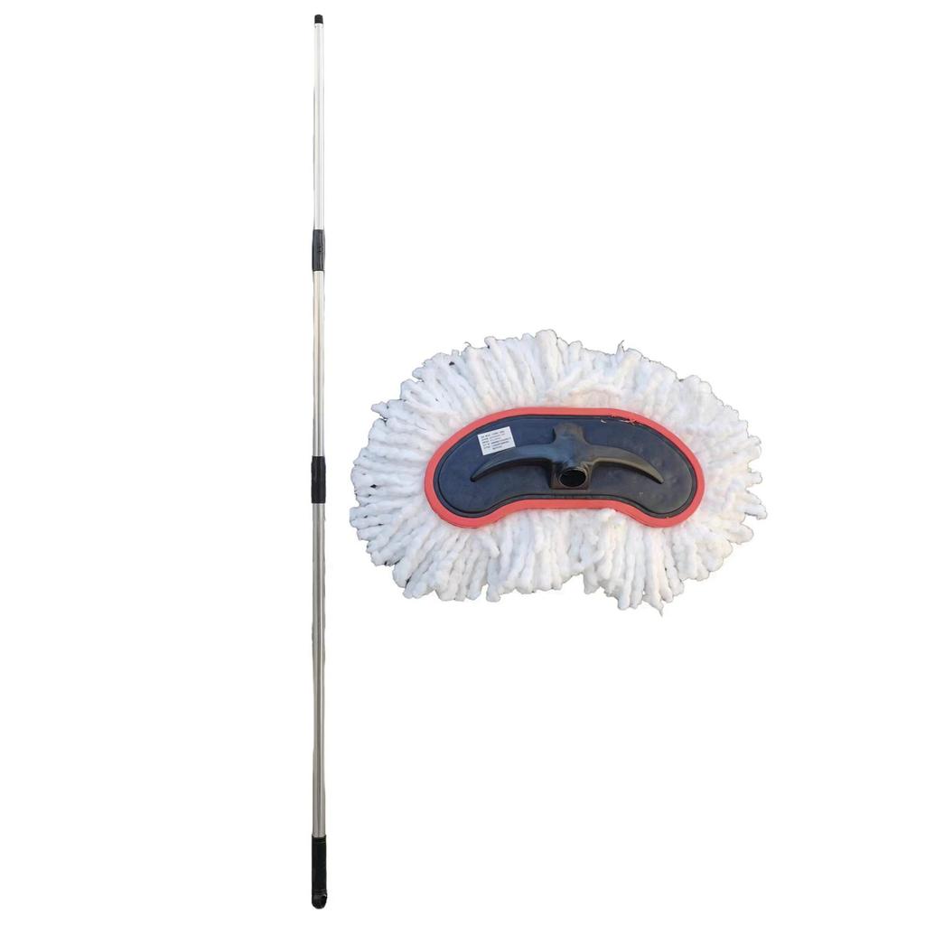 Bright Star Długi Uchwyt Szczotka do Mycia Samochodów - Mop z Miękkim Włosiem do Dużych Pojazdów