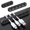 Cable Organizer Management Wire Holder Flexible Usb Cable Winder Tidy Silicone Clips For Mouse Keyboard Earphone Protector