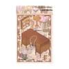 Retro Scenery Sticker Set: Old Times Desk Series - 4 Sheets of Micro-Shrink PET Paper-like DIY Illustrations