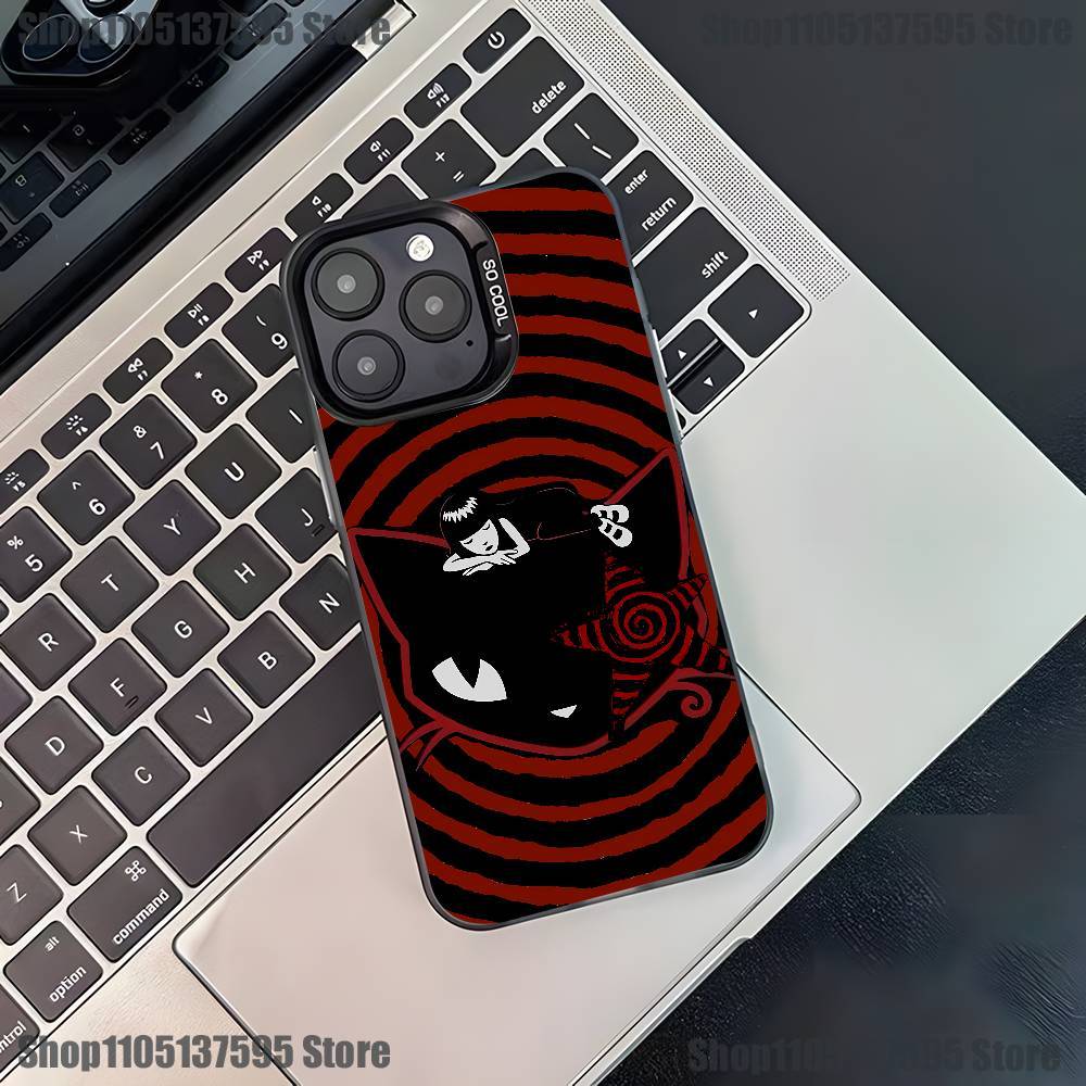 E-Emily The Strange Phone Case For iPhone 17,16,15,14,13,12,11,Pro,XS,Max,Plus,Mini,SE4,E Black Matte Shockproof Cover