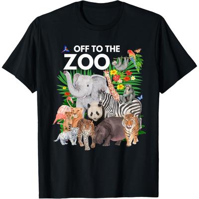 Zoo Animals Safari Party A Day At The Zoo Safari Zoo Animal T-Shirt