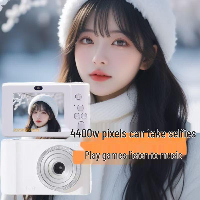 Retro Niedliche HD Dualkamera für Selbstporträts - Studentenfreundliche Sofortbildkamera für Mädchen