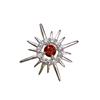 Natural Transparent Crystal Garnet Pendant Necklace - Japanese Korean Style