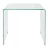 Table basse contemporaine en verre trempé - VIDAXL - 49,5 x 50 x 45 cm - Transparent