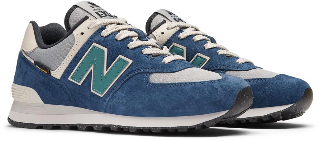 Кроссовки New Balance 574 nb navy с грифельным серым и еловым цветом