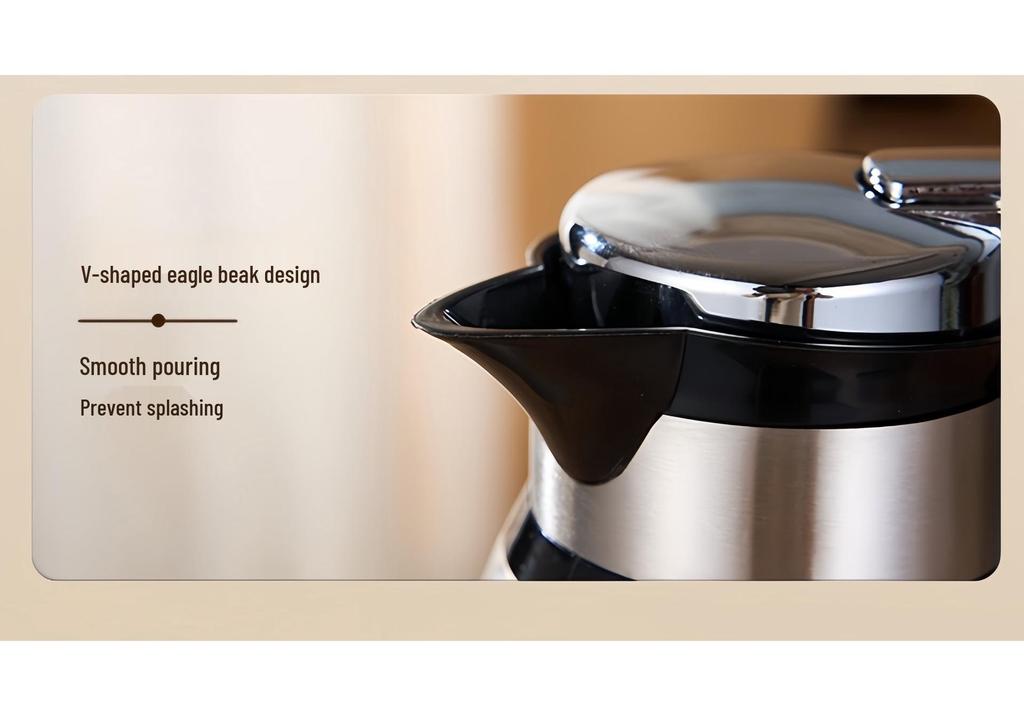 Stainless Steel Double-Layer Vacuum Insulated Thermos Kettle - Large Capacity Hot Water Bottle for Home Use