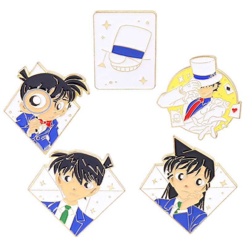 Colorful Anime Boy Cartoon Brooch Unique Alloy Metal Badge Perfect For Fans And Collectors