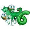 Cartoon Dinosaur Theme Cake Toppers Cute Dino Balloon Decorations Banner Tableware Set Birthday Party Supplies Baby Shower Favor