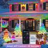 RGB Color Changing Rope Lights Outdoor, 33ft 100LED Smart Christmas Lights Remote & APP Control, Waterproof Music Sync Indoor String Lights - DIY