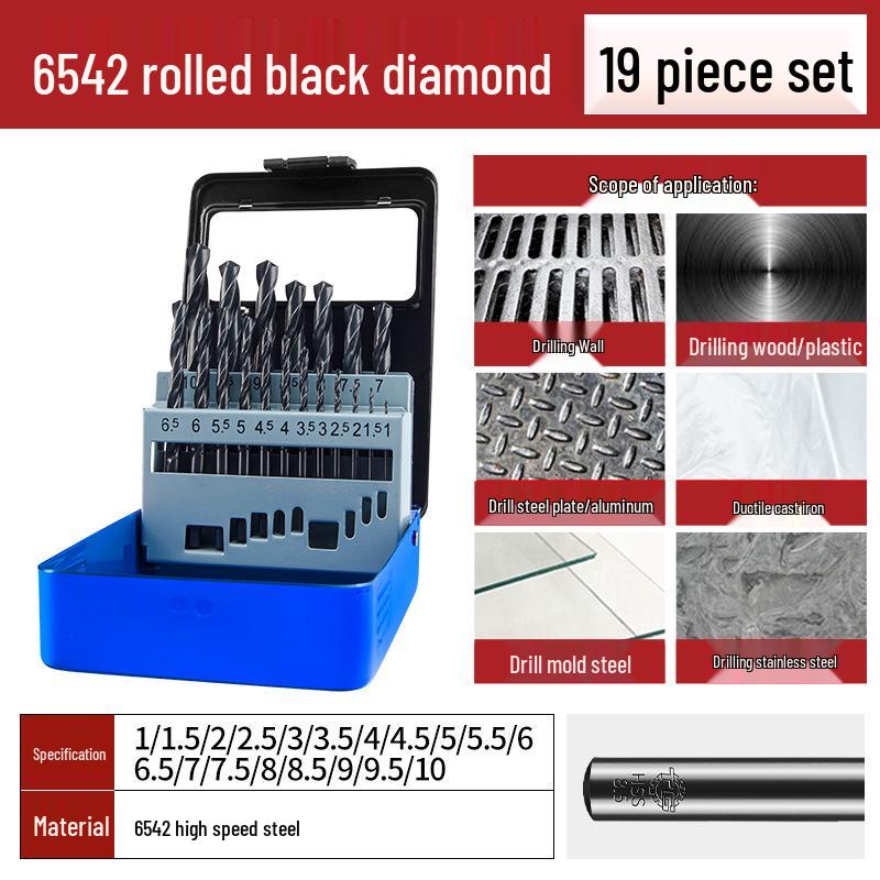Tiangong Cobalt Twist Drill Bit Set for Stainless Steel, Mold Steel, and Cast Iron Drilling