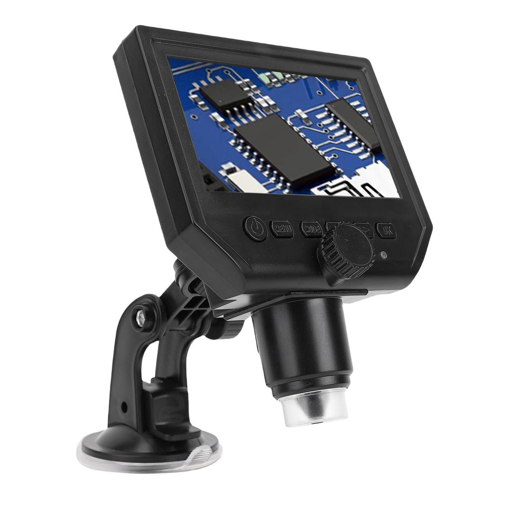 Digital Microscope 600x Magnification 4.3 Inch 1080P HD Screen AF Auto Focusing Soldering Microscope Magnifier