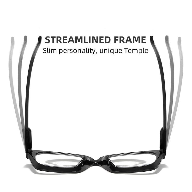 -0.5 -0.75 To -6.0 Anti Blue Light Square Prescription Spectacles Women Men Spring Leg Farsightedness Glaasses +0.5 +1.0 To +4.0