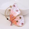 Luxury Rhinestone Butterfly Brooches for Women Unisex Pearl Insect Pins Event Party Gift Backpack Decoration Clothes Accessories