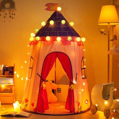 Château de princesse tente pour enfants, maison de jeu intérieure et extérieure, tente Portable pliable pour enfants, cadeau de noël, jouets pour bébés