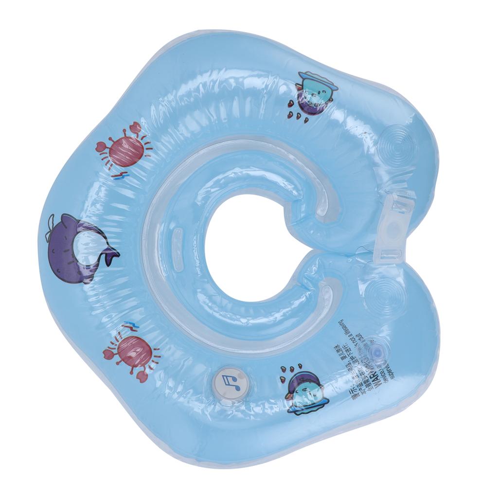 Newborn Swimming Ring Inflatable Floating Collar Baby Swimming Pool Toy for 0?18 Month BabyBlue