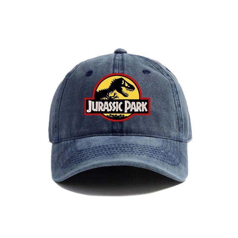 2026 Jurassic Park Baseballkappe Used Look Hüte Kappe Dinosaurier Herren Retro Outdoor Sommer Verstellbare Mütze Lässig Vielseitig Sonnenschutz