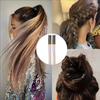 12Pcs Hair Tinsel Clip In 19.7" Glitter Tinsel Hair Extensions Synthetic Clip In Sparkle Hair Accessories For Kids Girls Women