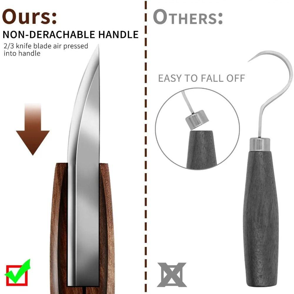 Sharp Wood Carving Knife Non-slip Craft Knife Comfortable To Hold Wood Carving Tools Set  Carpenter