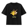 Herren Pokémon Eevee Handheld-Spiel Cartoon-Print T-Shirt Sommer Locker Kurzärmliges Oberteil Übergröße Trend für Männer Und Frauen