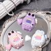 Cute Bunny Shape Silicone Protective Cover with Panel Sticker Pendant Knob Cover Protective Shell for Tamagotchi Paradise