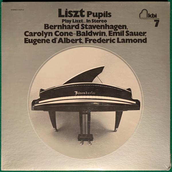 

LP Record EUGEN DALBERT BERNHARD STAVENHAGE Liszt pupils play Liszt...in stereo 4A070S KEYBOARD IMMORT US Classical Used