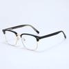 2026 New High-end Fashionable and Classic Square Half Frame Eyeglasses Casual Business Optical Prescription Decorative Glasses