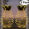 2 Pcs Solar Spiral Hanging Lantern Warm White Water Proof Outdoor LED Hanging Light for Garden Landscape