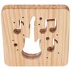 LED Night Light Unique Guitar Hollow Design 3D Wooden Night Lamp for Living Room Bedroom Bedside