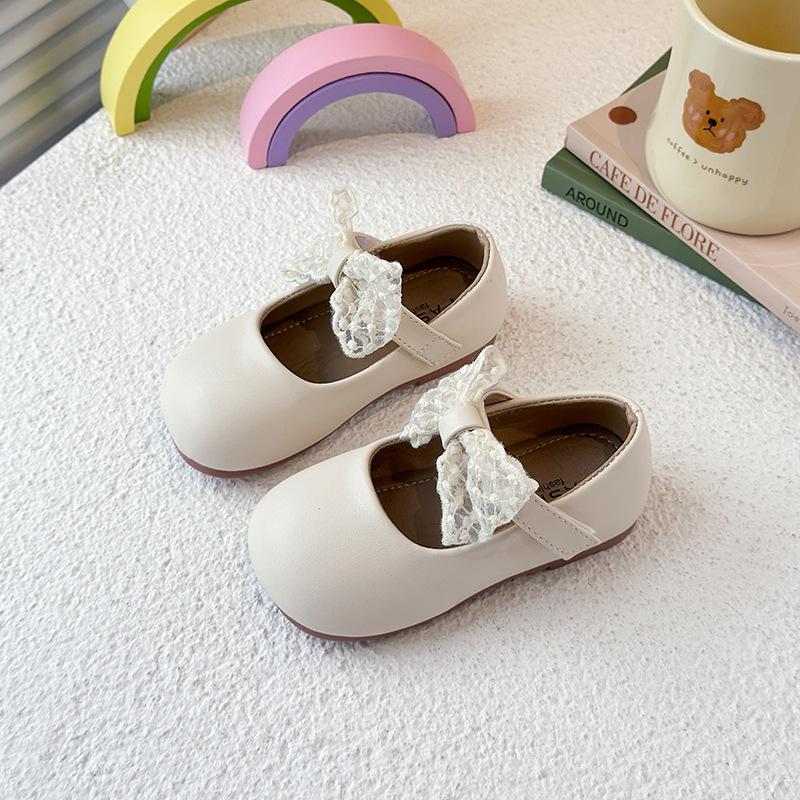 Girls' princess shoes 2025 spring and autumn new children's shoes small leather shoes soft-soled Mary Jane shoes bow single shoes