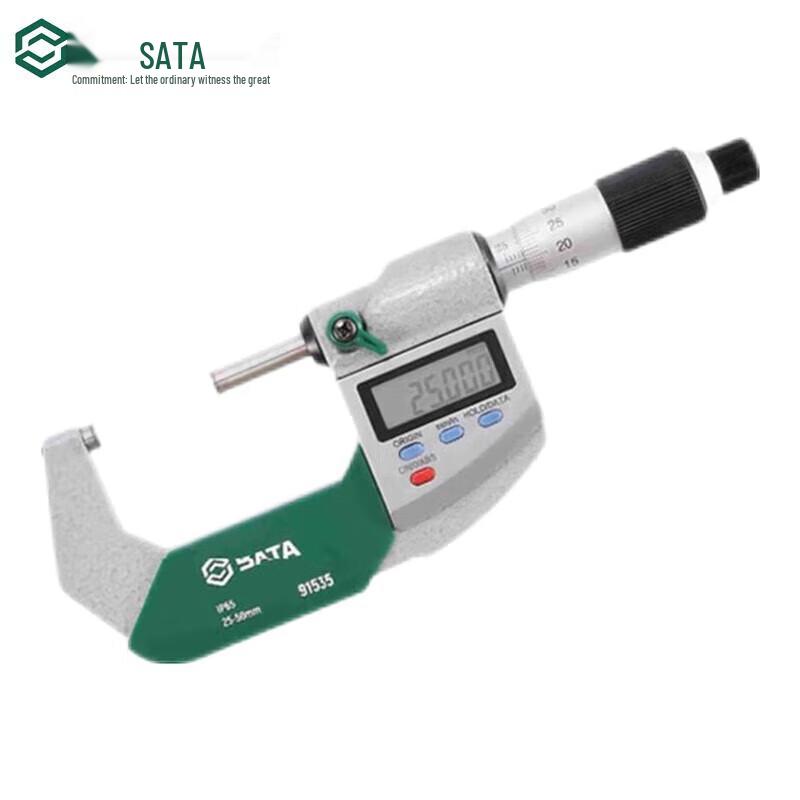 SATA 91535 Digital Outside Micrometer 25-50MM
