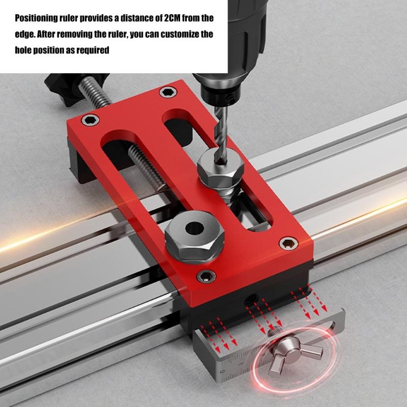 Adjustable Punch Positioning Guide Positioning Tool for Accurate Drilling in Aluminum Alloy and Metalwork Projects