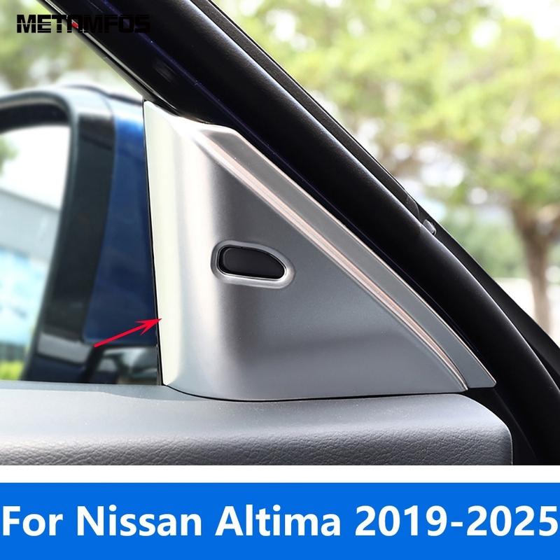 Car Accessories For Nissan Altima -   2024 2025 Matte Interior Window A Pillar Triangle Loudspeaker Cover Trim