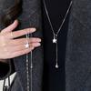 Korean New Asymmetrical Star Necklace Cold Wind Light Luxury High Sense Sweater Chain Design Sense Niche Neck Chain Women