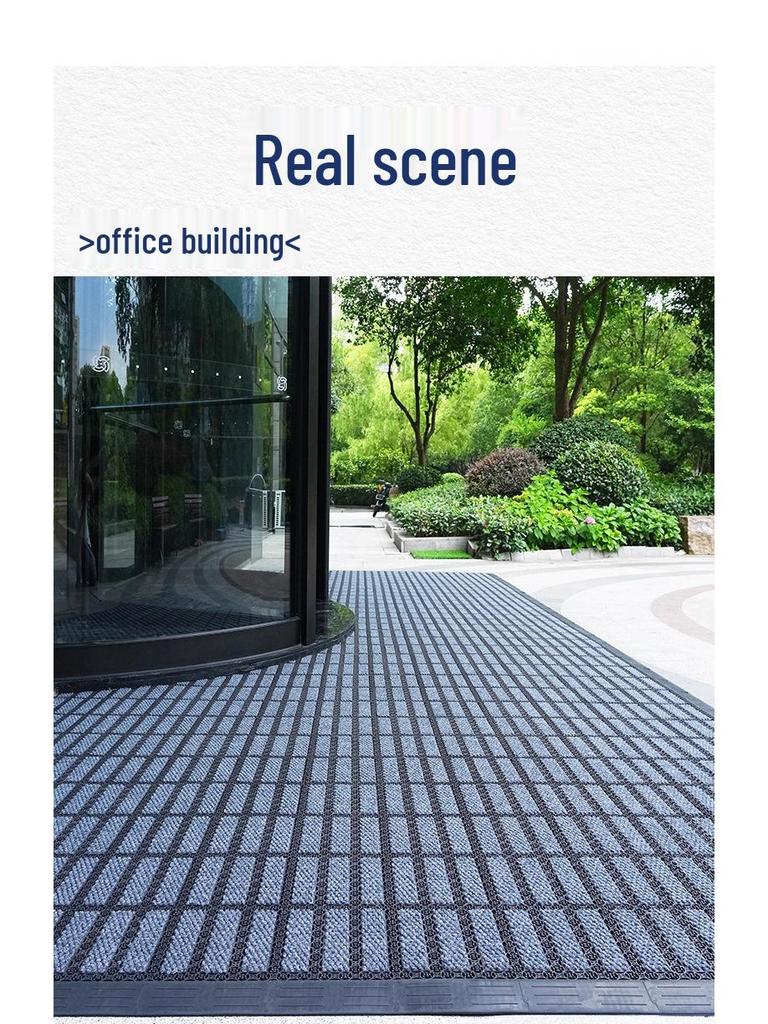 Waterproof Anti-Slip Entrance Doormat for Offices & Hotels - Dust Removal Carpet