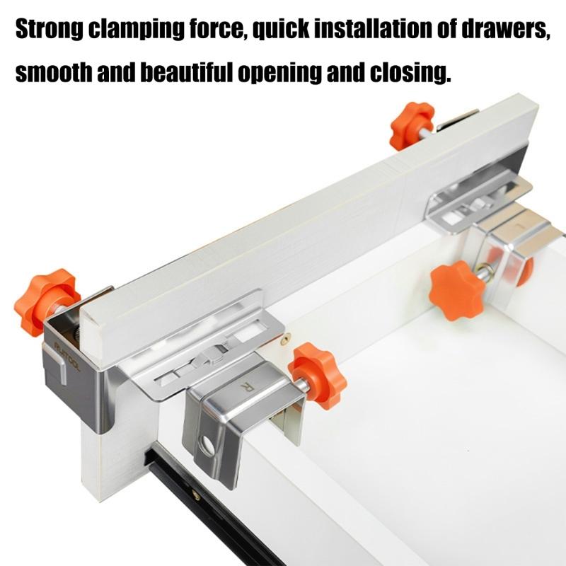 Rustproof Drawer Panel Clamps Tall Cabinet Stabilizers Brackets Drawer Panel Installation Fixing Hardware