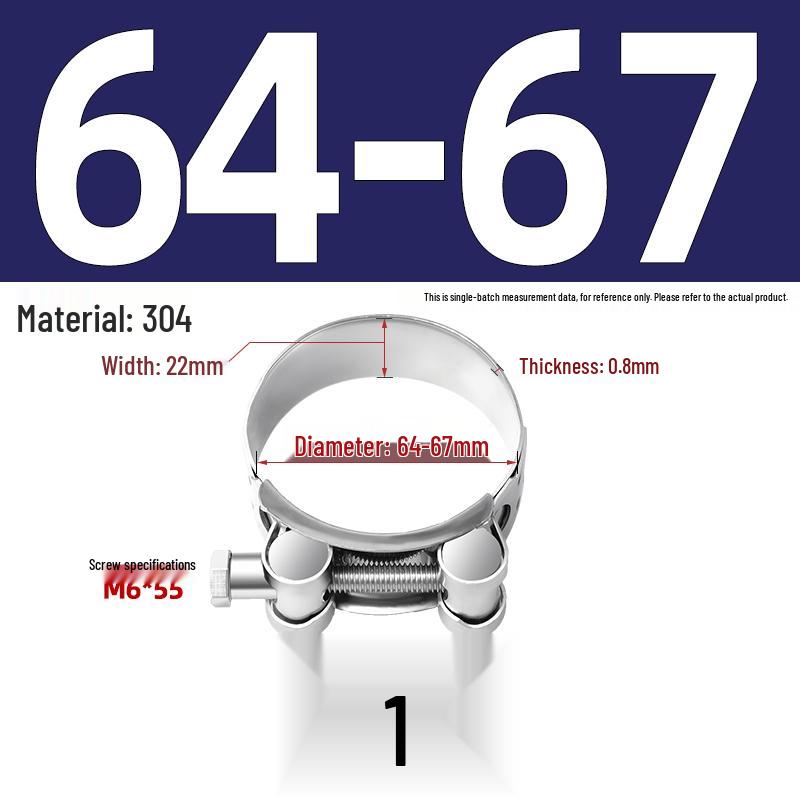 304 Stainless Steel Heavy Duty European Band Clamp for Water Pipe Fixation